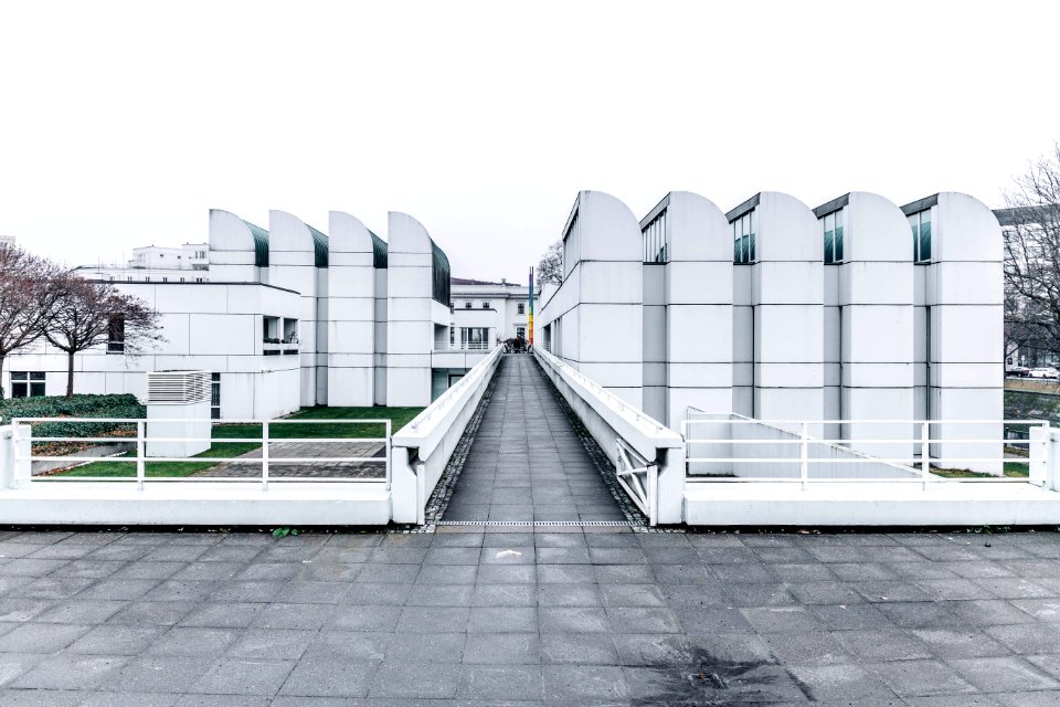 grayscale photography of building