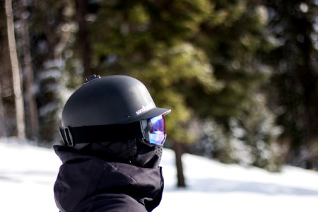 person wearing helmet