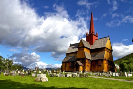 Ringebu stave church, Ringebu, Norway photo
