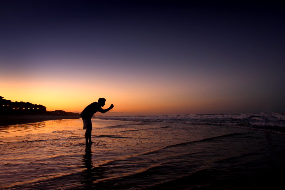 Summer, Orange, Silhouette