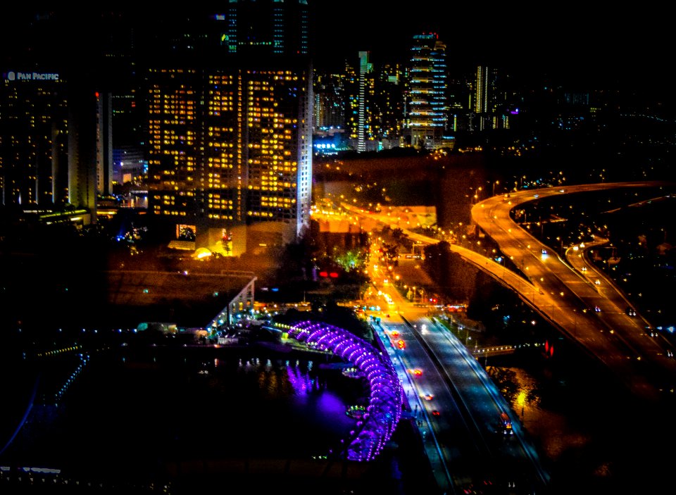 Singapore, Highway, Skyscraper