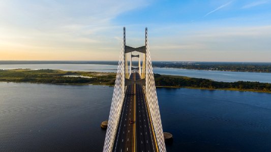 aerial view of bridge during daytime photo