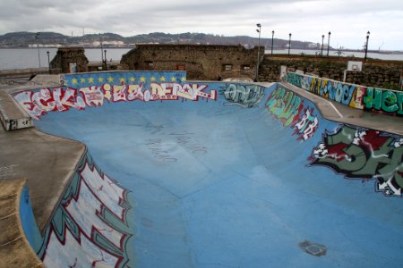 Gijn, Spain, Skateboard