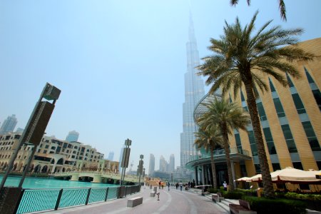 Dubai, Burj khalifa dubai mall metro station, United arab emirates photo
