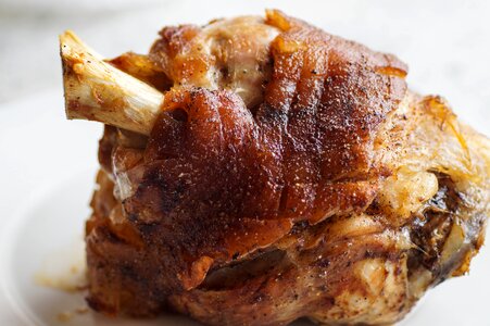 Pork knuckle pig eat