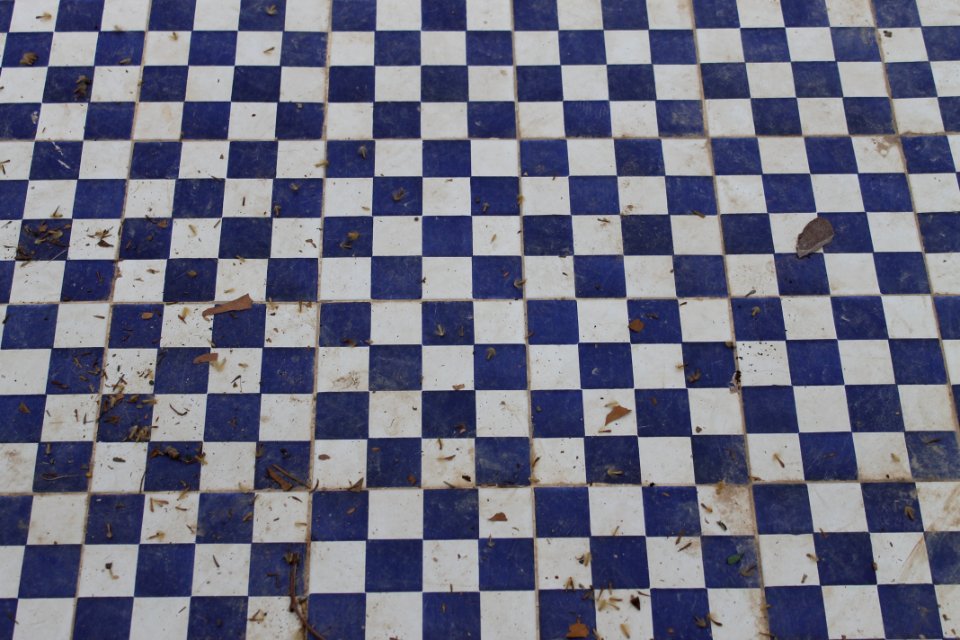 Suelo, Cuadrados, Azul y blanco