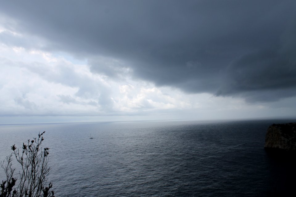 Clouds, Autumn at sea, Mediterranean