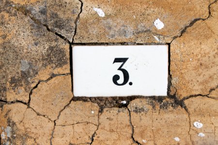 Tile, Old, Number three