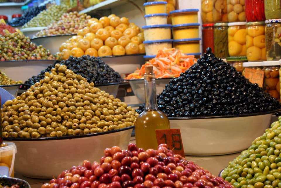 Jemaa elfna, Olives, Morocco