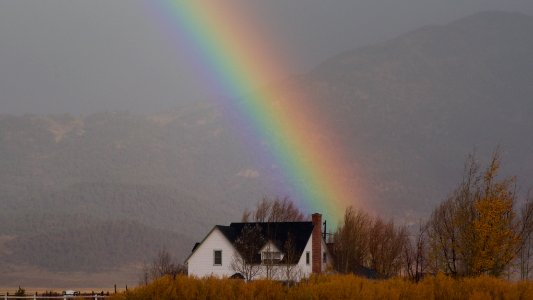 Mountains, Rainbow, Magic