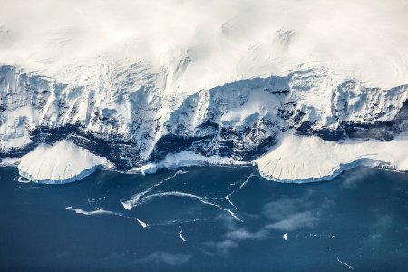 top view of ice land photo