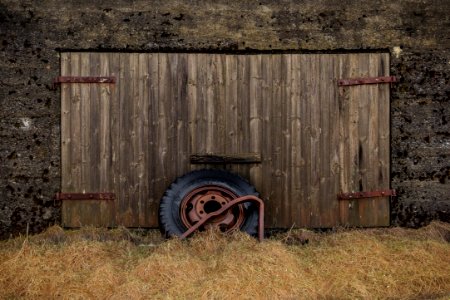 Old, Barn door, Farming