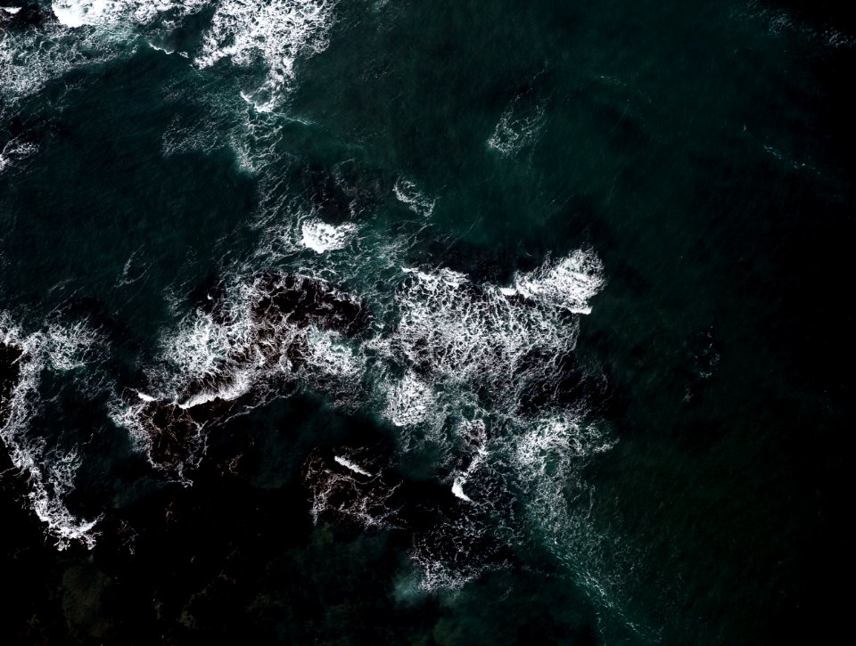 aerial photography of ocean