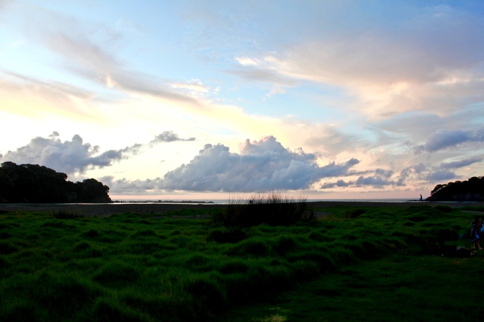 New zeal, Clouds, Sunset