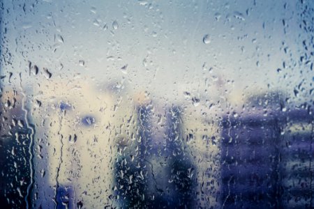 Singapore, Buildins, Rain