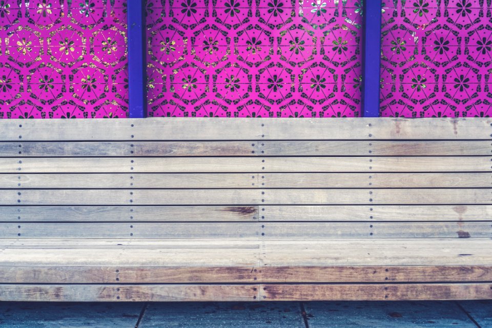 Background pattern, Park, Wooden bench