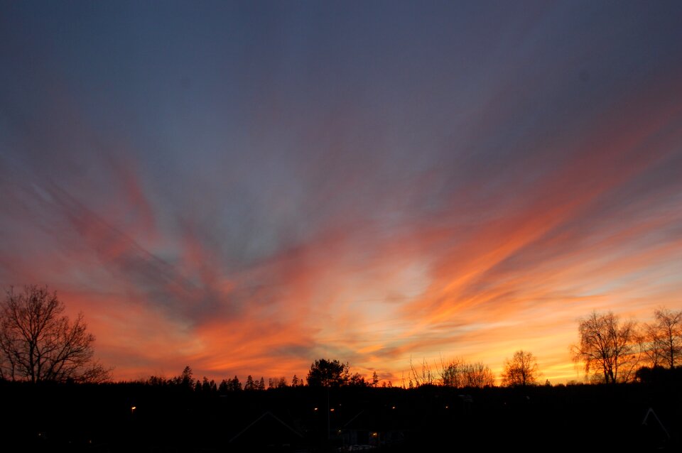 Sky evening sun sweden
