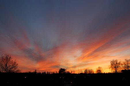 Sky evening sun sweden photo