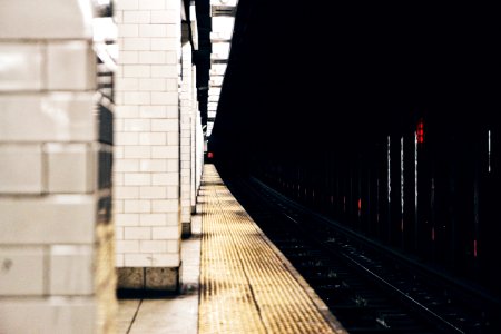 photo of train railings photo