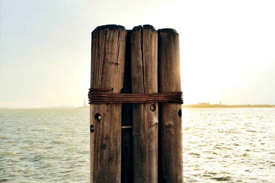 Dock, River, Sunset