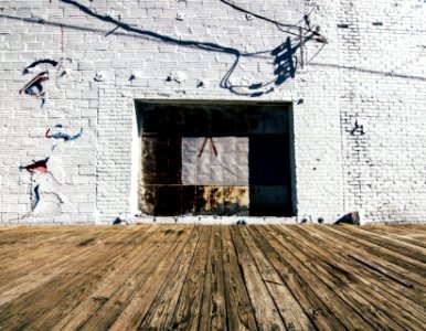 black and brown brick wall
