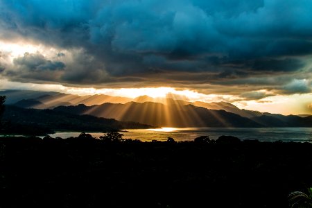 Arenal volcano, Costa rica, Rays
