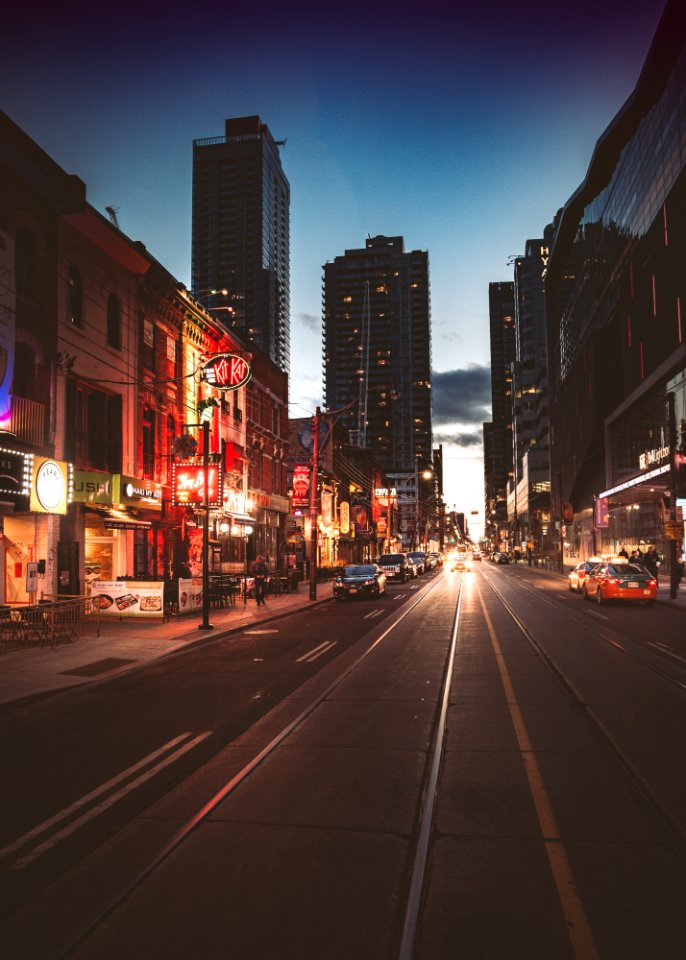 Toronto, King street west, Canada photo