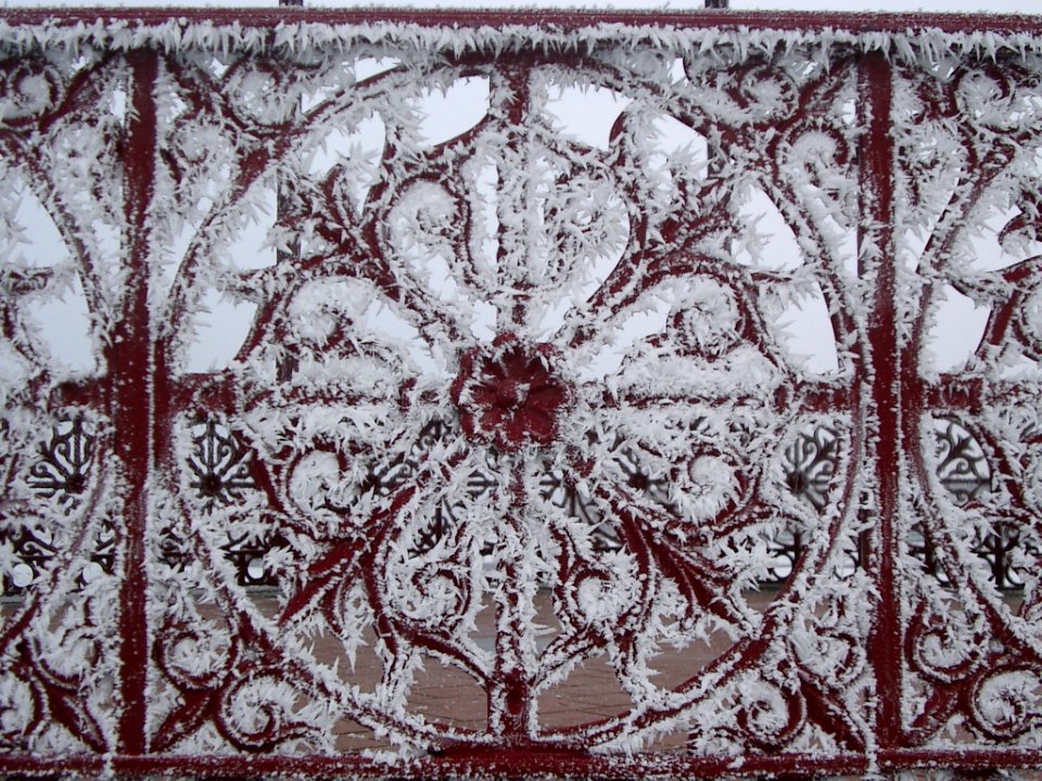 Winter, Wrought iron, Frost