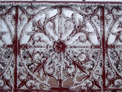 Winter, Wrought iron, Frost