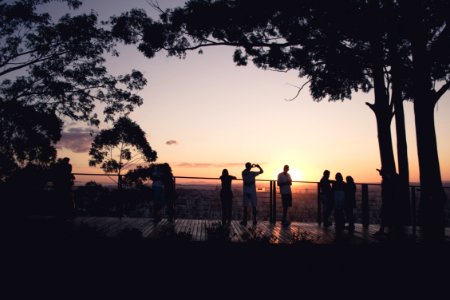 silhouette photography of people photo