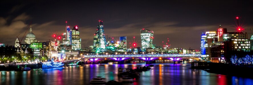 Thames river panorama landscape photo