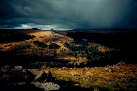 Dartmoor forest, United kingdom, Scape photo