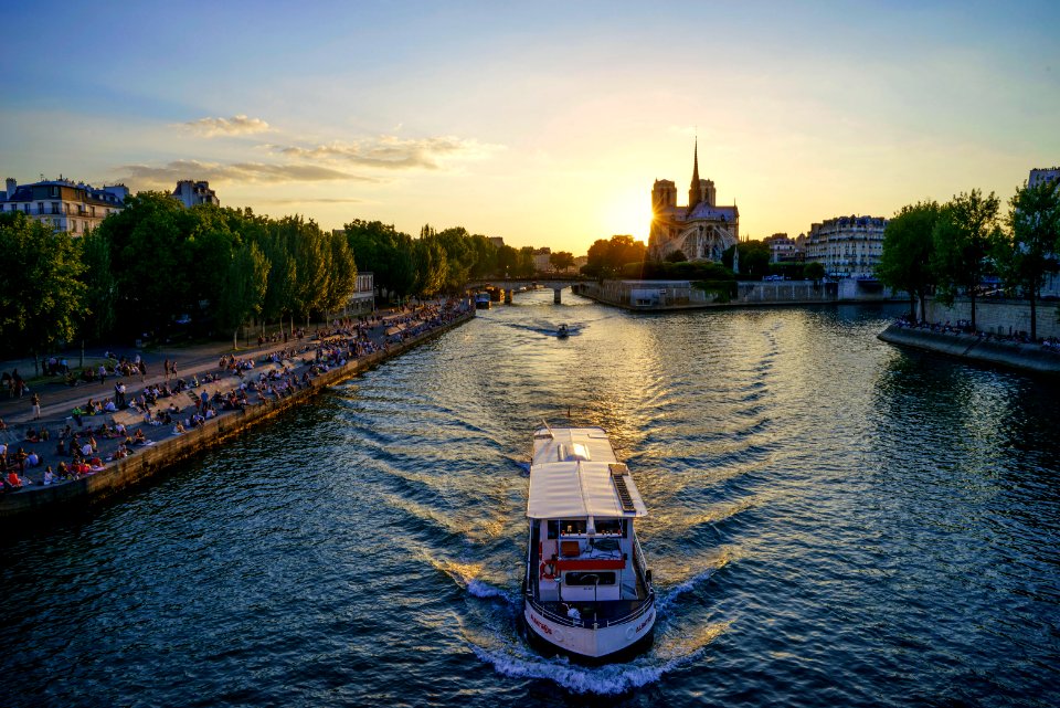 Sunset, Paris, France