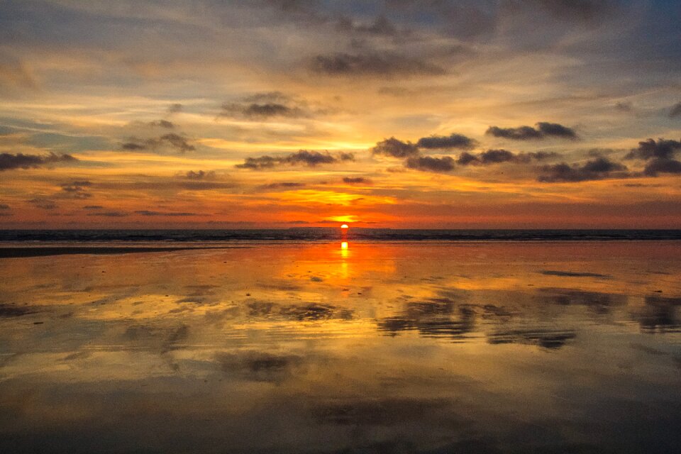 Beach low tide england