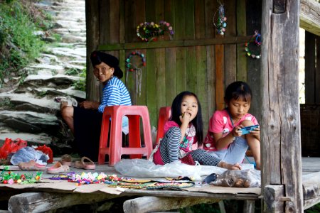 Village, Mother, Girl photo