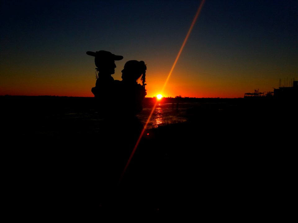 Monte caseros, Argentina, Amanecer