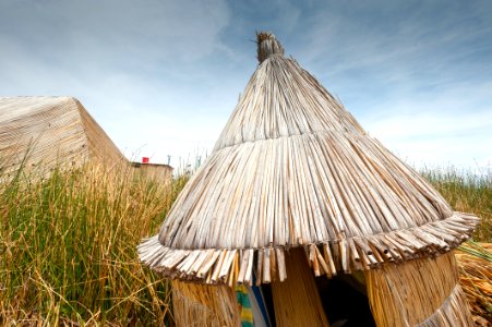 Reeds, Hut, Uros photo