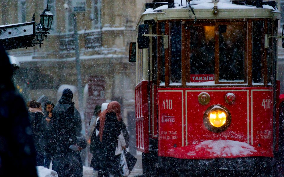 photo of people near tram train