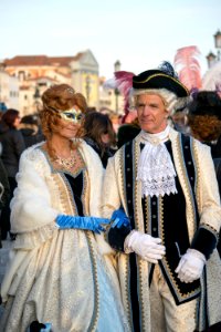 Couple, Venice, Carnival photo