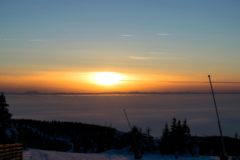 Sky, Mountain, Sunset