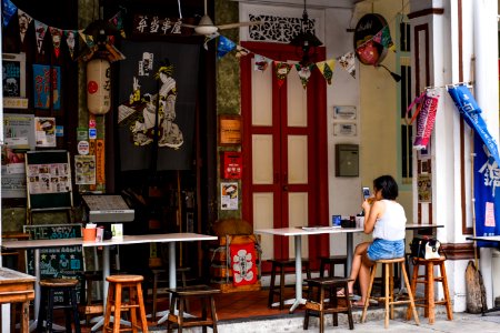 Pub, Urban, Girl photo