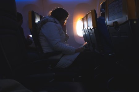 Reading, Traveling, Airplane