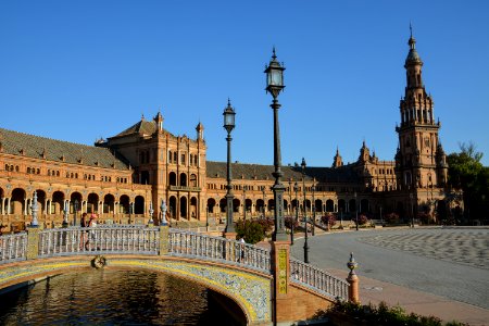 Plaza de espaa, Sevilla la nueva, Spain