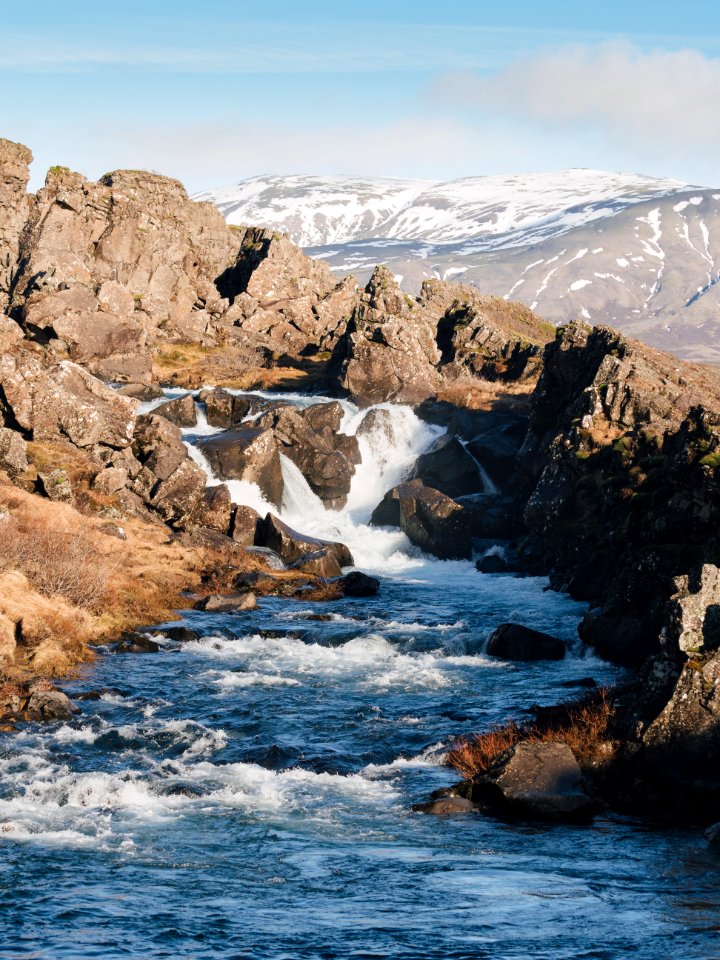 River, Rapids, Mountain