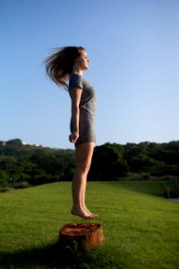 Levitation, Long hair, Girl photo