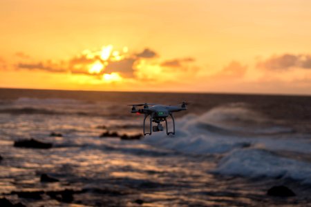 Sunset, Honolulu, Dji