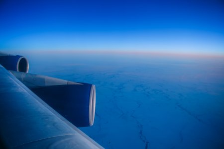 blue airplane