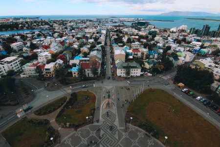 birds eye photography of city building photo