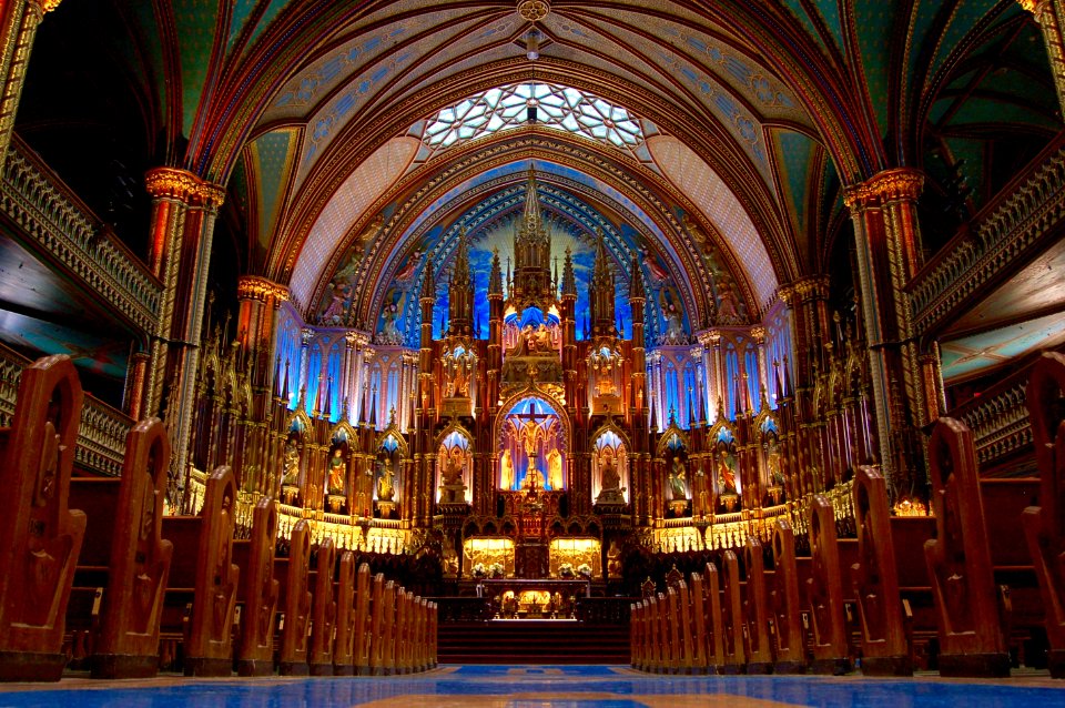 Montreal, Notre dame cathedral, Canada