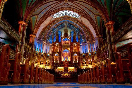 Montreal, Notre dame cathedral, Canada